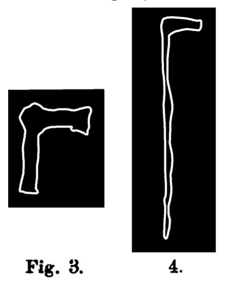 Fig. 3 e 4. Accetta immanicata. Fontanalba. Assai ridotta